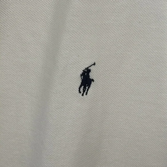 Polo by RL men’s size L white SS pique’ polo, gently worn, great condition - Picture 3 of 4